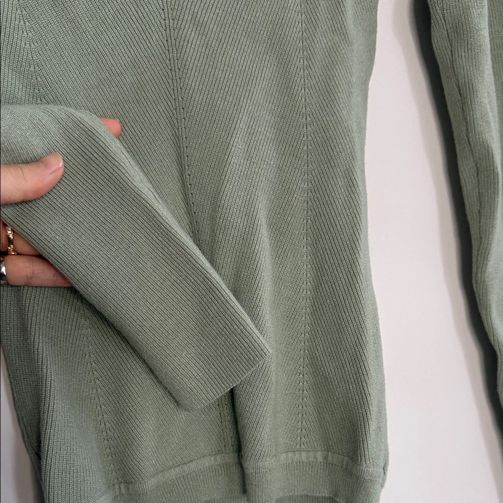 Wilfred Sage Green Ribbed Knit Top - Picture 4 of 5